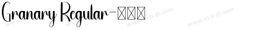 Granary Regular字体转换